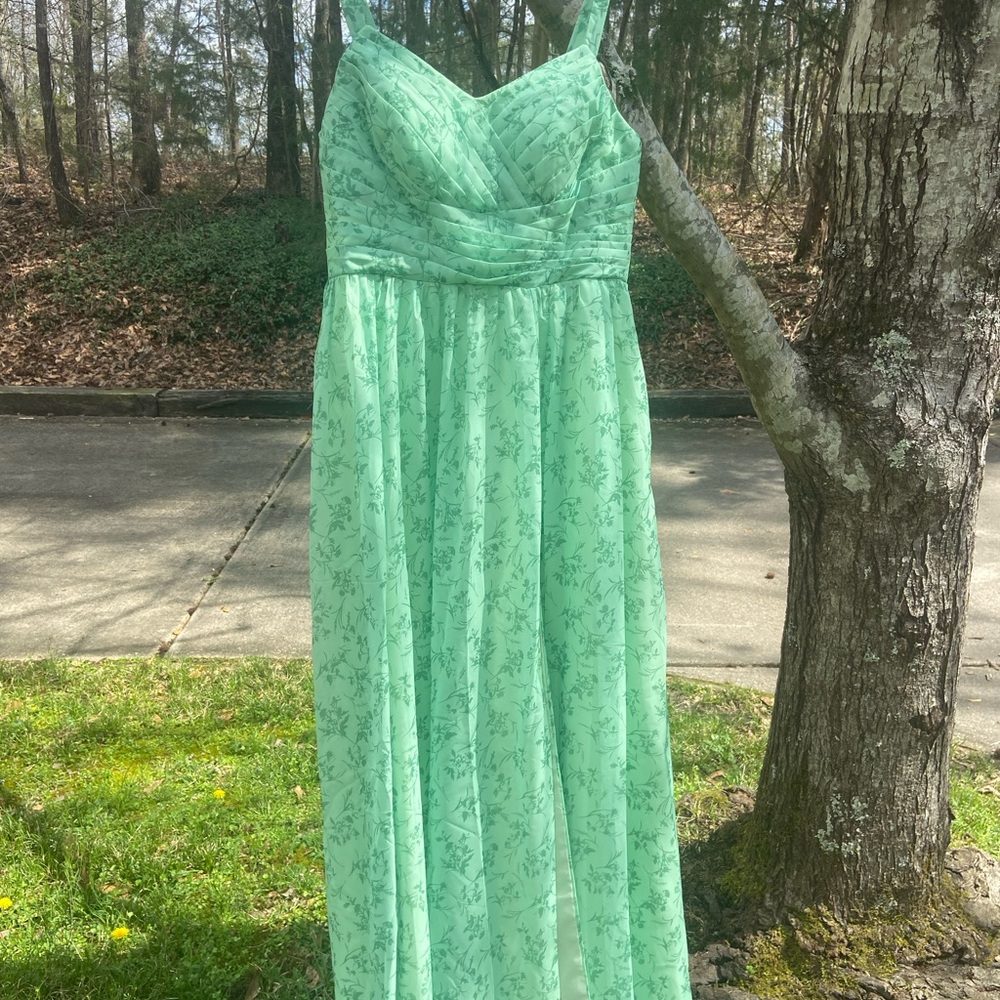 10 12 Sz Large Dress NEW Bridesmaid Boutique Bridgerton Garden Green Floral